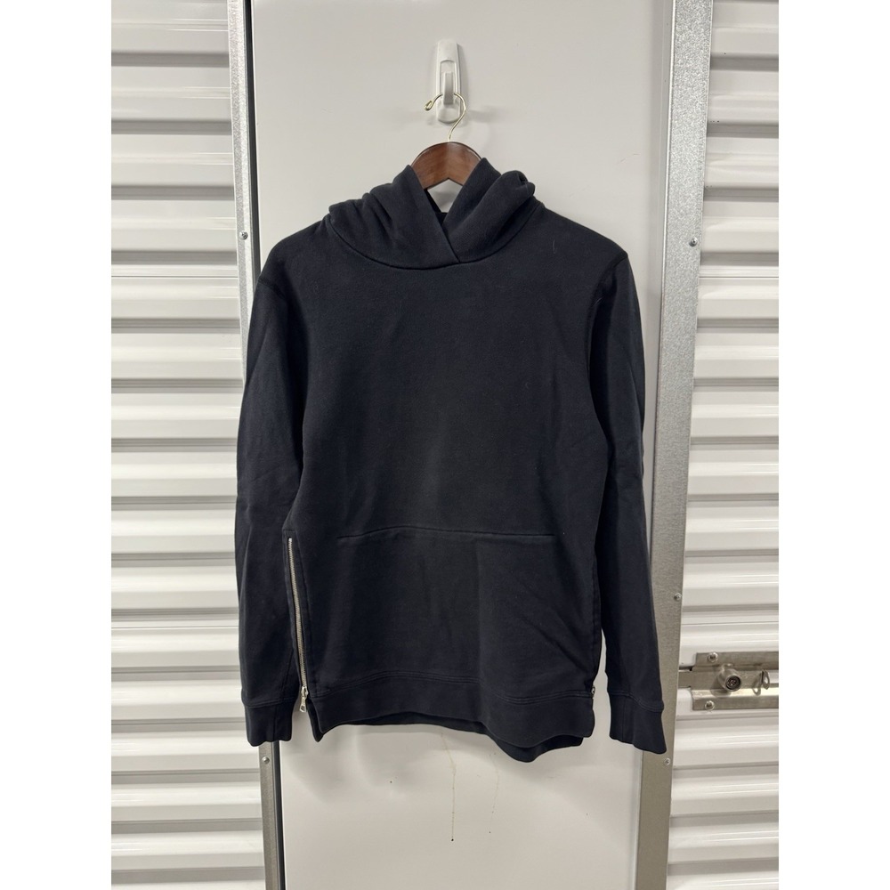 John Elliott Co Villain Pullover Hoodie Black Mens Size 2 Small Cotton Casual